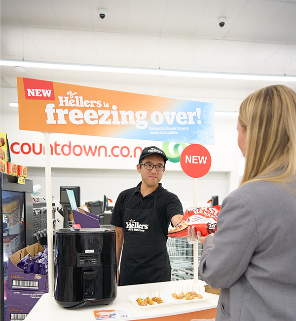 Product Sampling in Supermarket of Hellers Pork