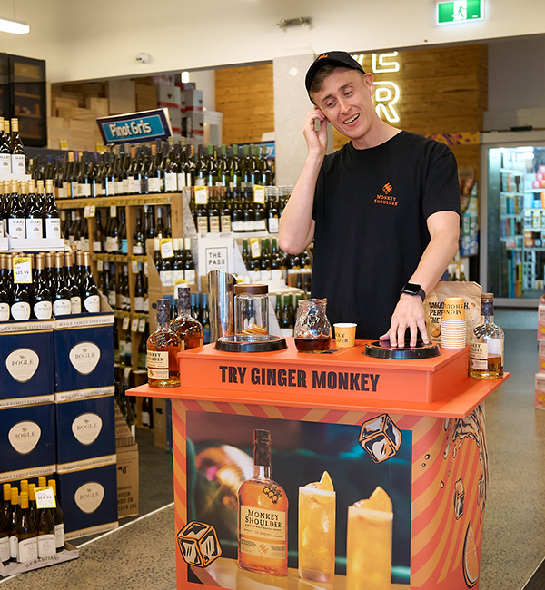 Product Sampling Monkey Shoulder